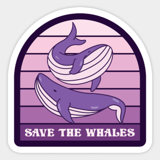 Save The Whales Sticker